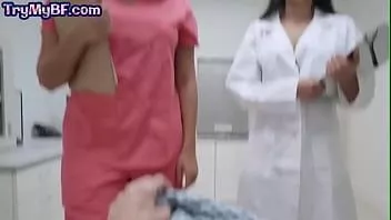 Play Nurse gf sharing pov boyfriend in this erotic threesome