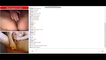 تشغيل Omegle لطيف مثير فتاة السمين يستمني بينما أنا العادة السرية واستخدام دسار على مؤخرتي